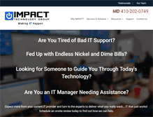 Tablet Screenshot of impacttg.com